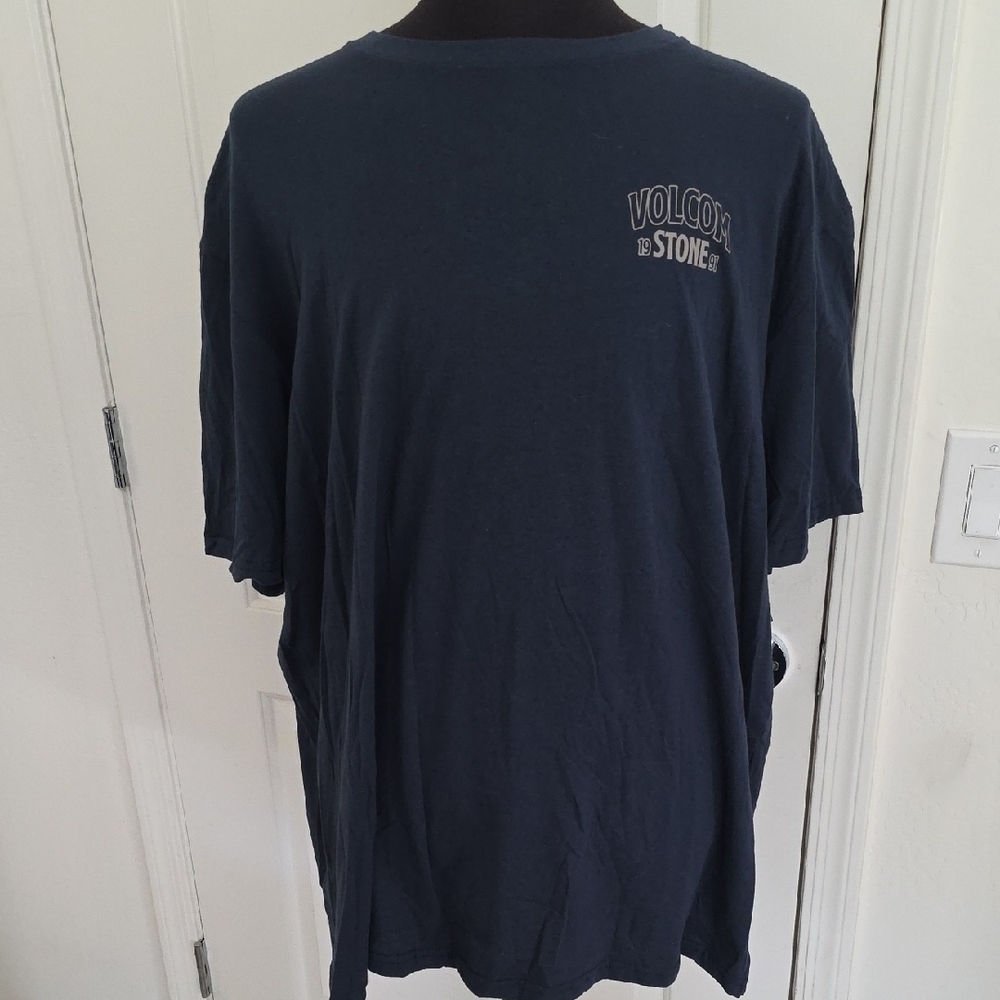 Volcom Men's Dark Blue Graphic Tee
